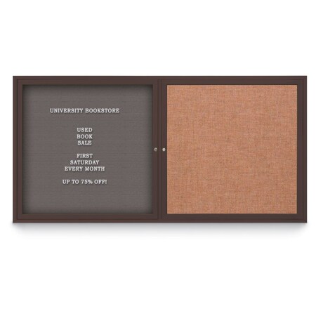 United Visual Products Corkboard, Surf/Satin, 72"x48" UV408PLUS-SATIN-SURF